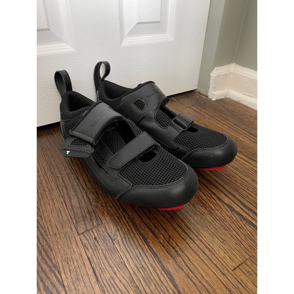 Tommaso Veloce 100 Indoor Cycling Shoe, Black, with delta clips Size 13